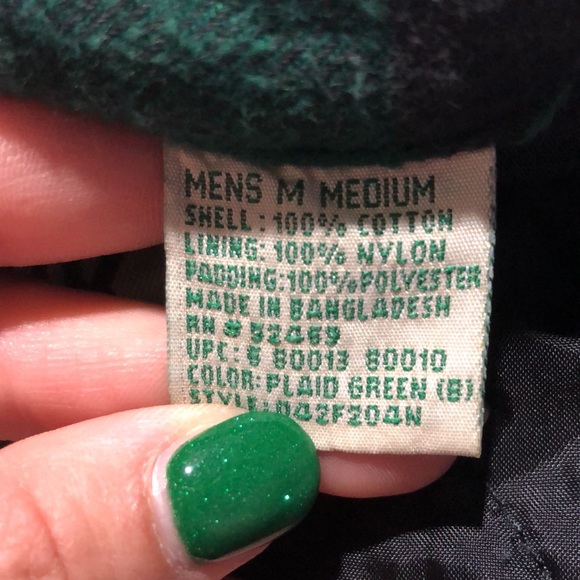 Ozark Trail green plaid quilted jacket size medium - Picture 11 of 11